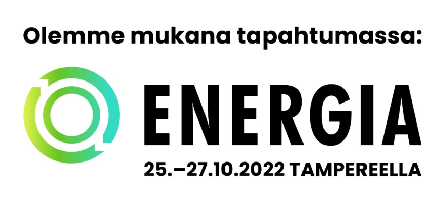 olemme mukana Energiamessuilla 25.8-27.8 Tampereella